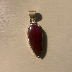 Beautiful Sterling Silver Pendant with Stone